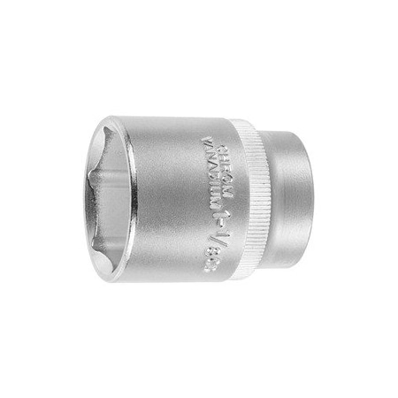 Holex 1/2 inch Drive Socket, 6 pt, 1-1/8 inch 642222 1.1/8